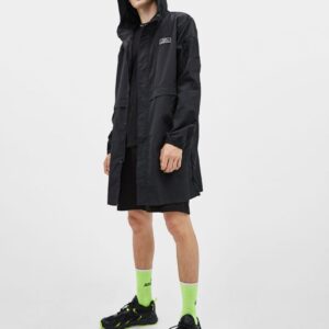 Hooded nylon parka